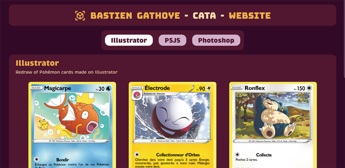 screenshot of CATA