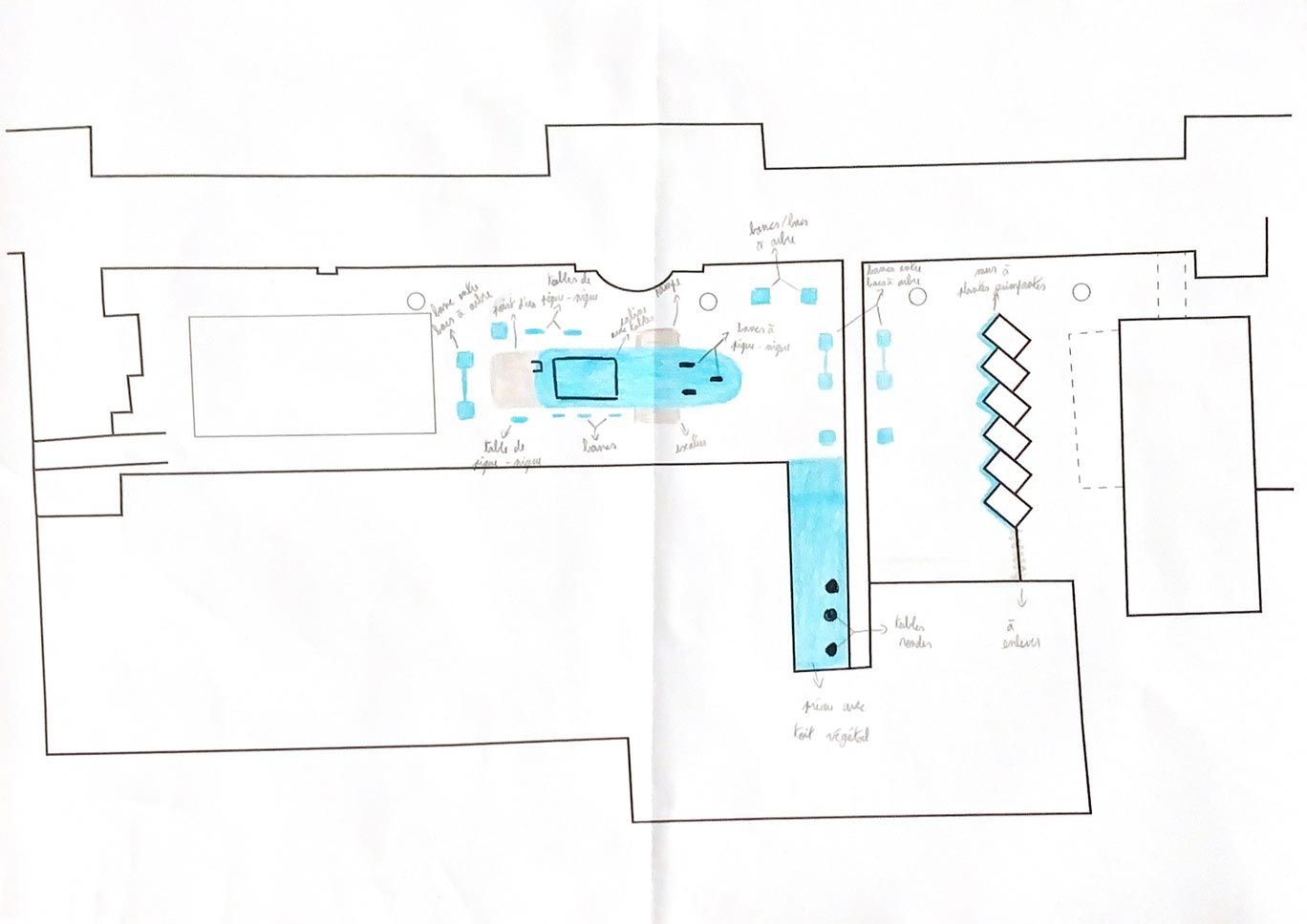 croquis du dernier plan des infrastructures