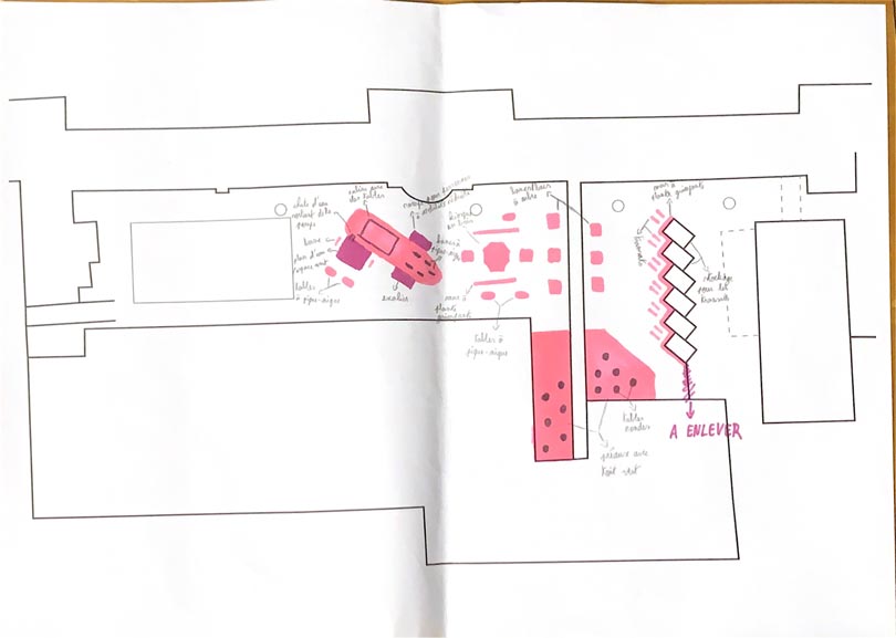 croquis du premier plan des infrastructures