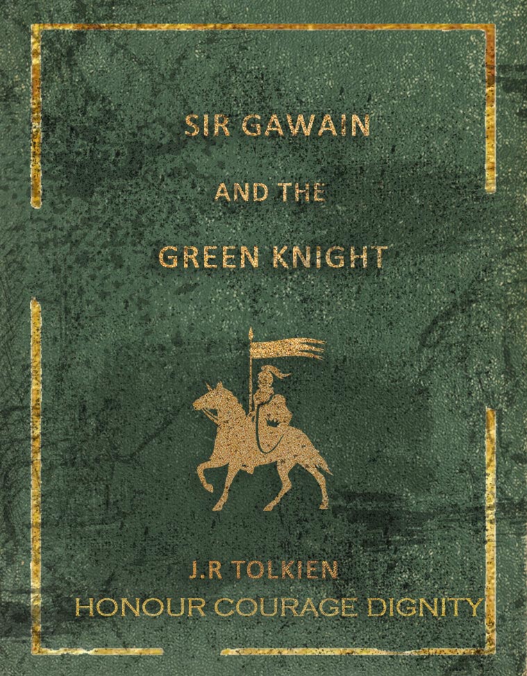 vieille couverture du livre Sir Gawain And The Green Knight de J R R Tolkien